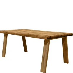 Wohnen Naturholzmöbel|Massivholzmöbel*Baumkantentisch komplett aus Eiche massiv - Francena