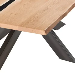 Wohnen Loft Möbel|Industrial Möbel*Baumkantentisch mit Epoxid-Harz-Einlage - Cocktail