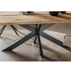 Wohnen Loft Möbel|Industrial Möbel*Baumkantentisch mit Epoxid-Harz-Einlage - Cocktail