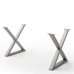 Wohnen Naturholzmöbel|Massivholzmöbel*Baumkantentisch mit X-Gestell - Jucaras