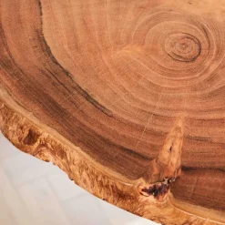 Wohnen Esszimmerregale|Regale*Baumscheiben Wandboards aus Akazie Massivholz - Tofana (dreiteilig)