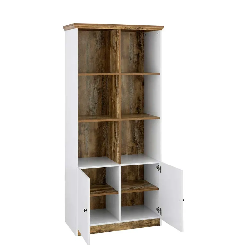 Wohnen Esszimmerregale|Regale*Bücherregal in Holz verwittert Dekor - Heico