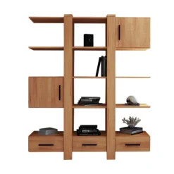 Wohnen Designermöbel|Büro-Raumteiler*Bücherregal Mosniak mit Schubladen und Türen