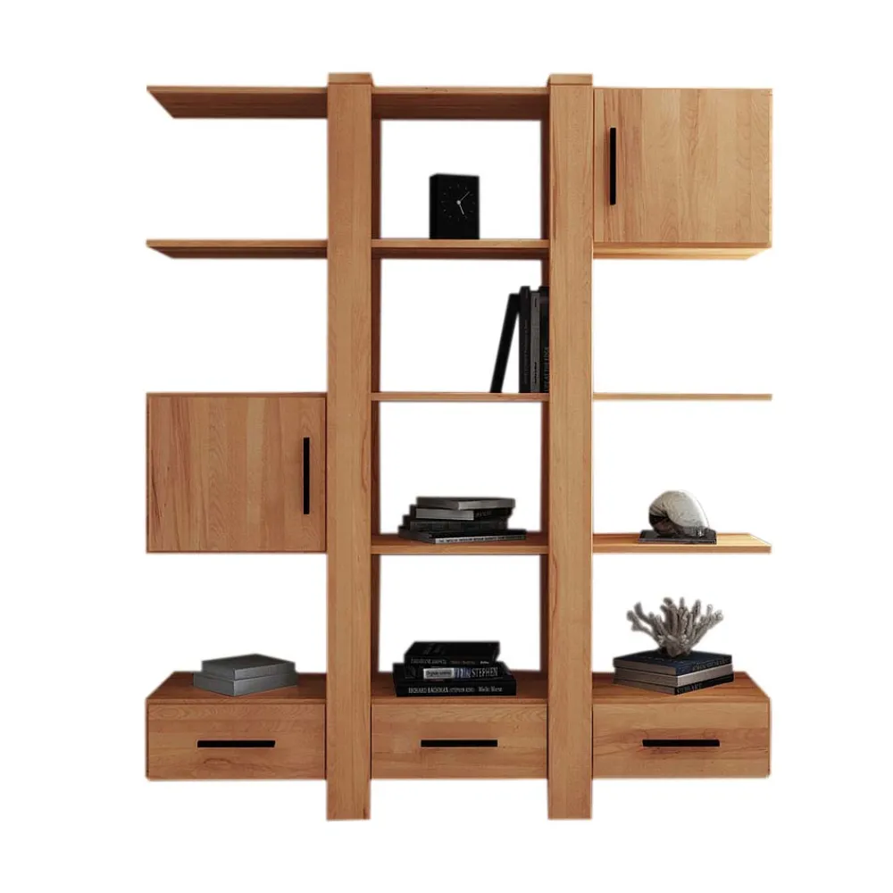 Wohnen Designermöbel|Büro-Raumteiler*Bücherregal Mosniak mit Schubladen und Türen