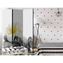 Wohnen Asiatische Möbel*Bedruckte Trennwand Weißer Lotus - Scontira