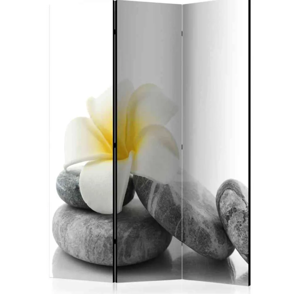 Wohnen Asiatische Möbel*Bedruckte Trennwand Weißer Lotus - Scontira