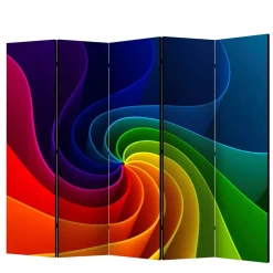 Wohnen Bedruckter Paravent in Regenbogenfarben - Mapel