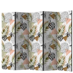 Wohnen Bedruckter Paravent mit modernem Muster Motiv - Vipe