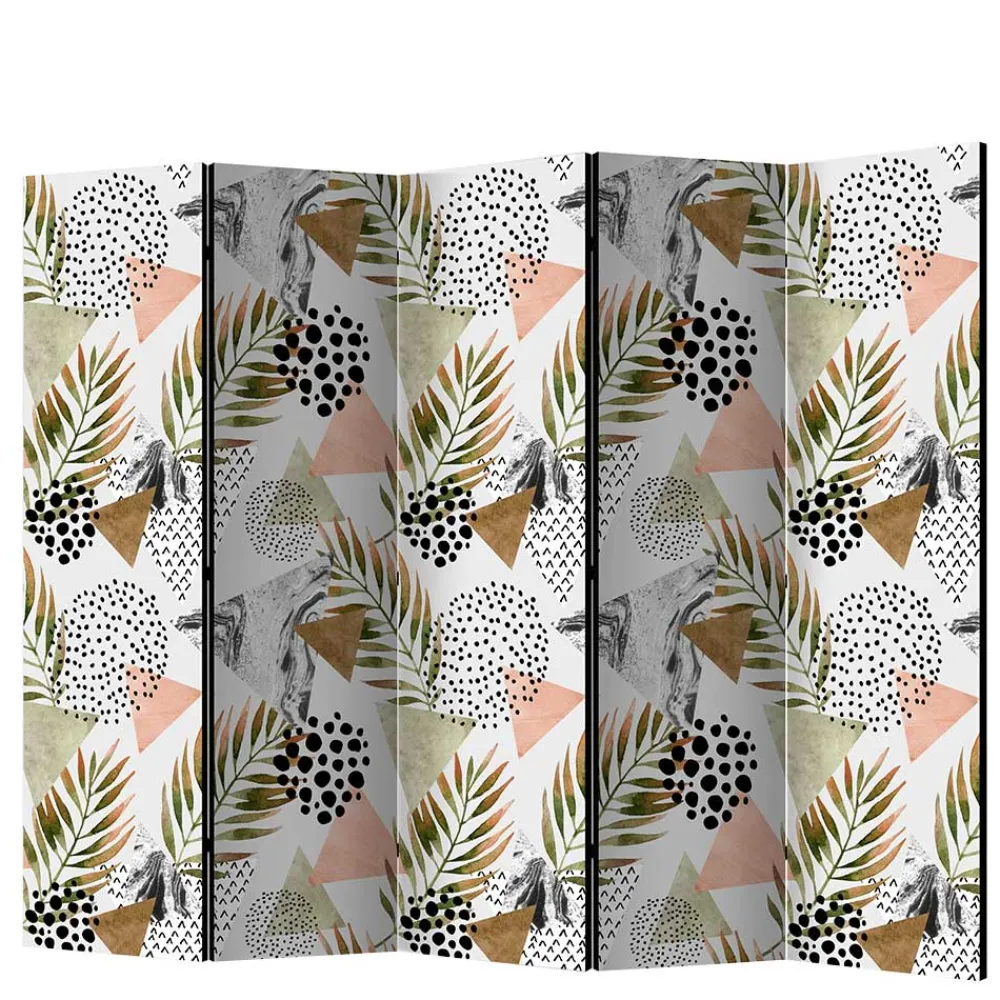 Wohnen Bedruckter Paravent mit modernem Muster Motiv - Vipe