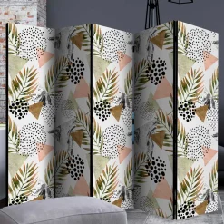 Wohnen Bedruckter Paravent mit modernem Muster Motiv - Vipe