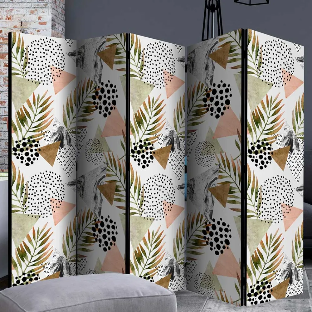 Wohnen Bedruckter Paravent mit modernem Muster Motiv - Vipe