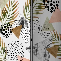 Wohnen Bedruckter Paravent mit modernem Muster Motiv - Vipe