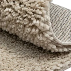 Wohnen Teppiche*Beigefarbener Teppich in Rund 150 cm - Excellence