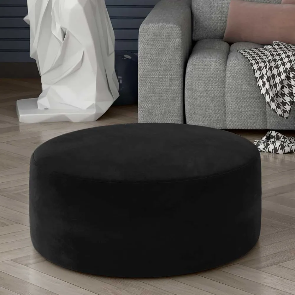 Wohnen Beistellhocker aus mattem Samt - Sentiagamo