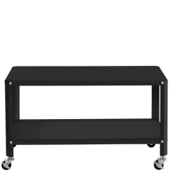 Wohnen Beistelltisch auf Rollen in Schwarz - Holiday