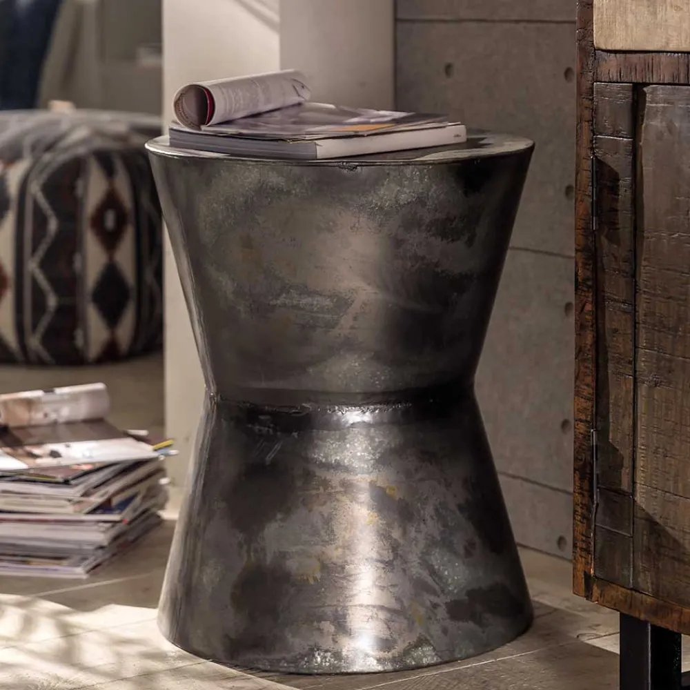 Wohnen Telefontische*Beistelltisch aus Eisen mit Antik Finish - Altamira