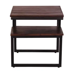 Wohnen Kolonialmöbel*Beistelltisch aus Teak Recyclingholz - Solapura