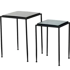 Wohnen Beistelltisch Duo aus Strukturglas - Zontania (zweiteilig)