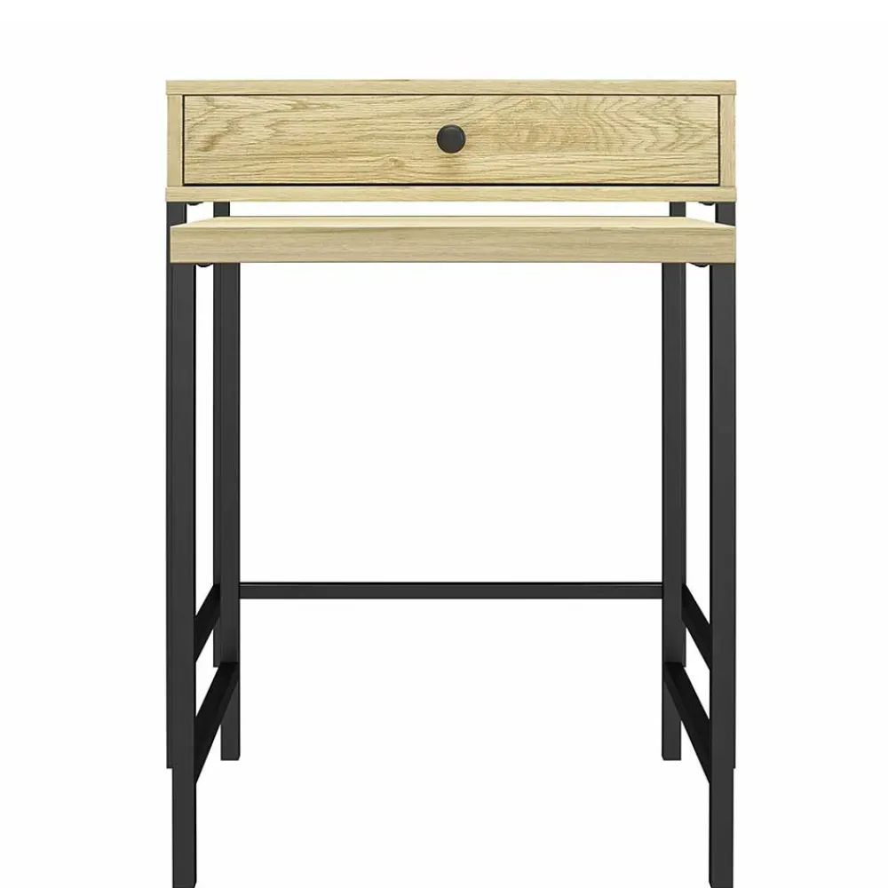 Wohnen Beistelltisch Duo in Eiche Optik - Almaron (zweiteilig)