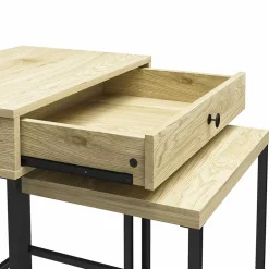 Wohnen Beistelltisch Duo in Eiche Optik - Almaron (zweiteilig)