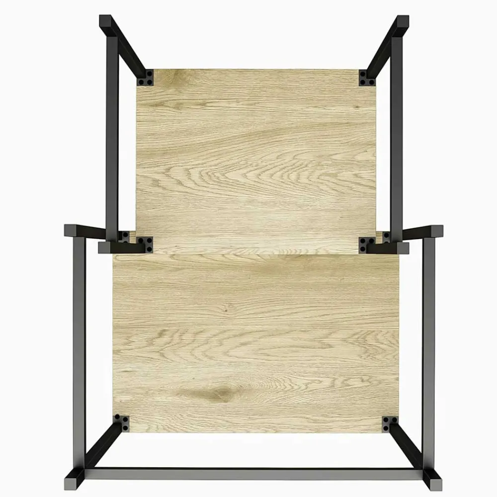 Wohnen Beistelltisch Duo in Eiche Optik - Almaron (zweiteilig)