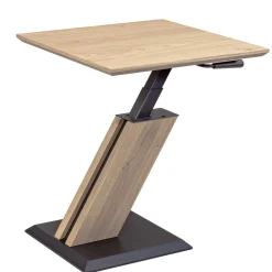 Wohnen Telefontische*Beistelltisch im Z-Design in Wildeiche Bianco Furnier - Finesto