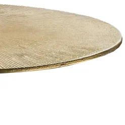 Wohnen Beistelltisch in Altgold & Schwarz - Gomeria