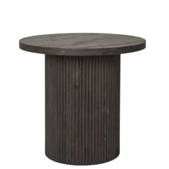 Wohnen Beistelltisch in Dunkelbraun Holzoptik - Nirameso