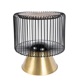 Wohnen Telefontische*Beistelltisch in Hellbraun Marmor - Charme