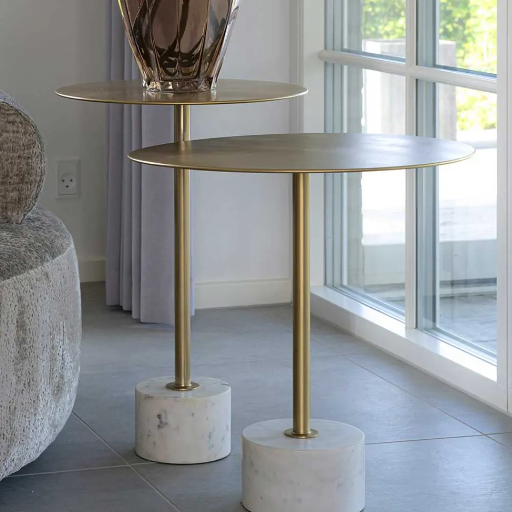 Wohnen Telefontische*Beistelltisch in Messing - Utara