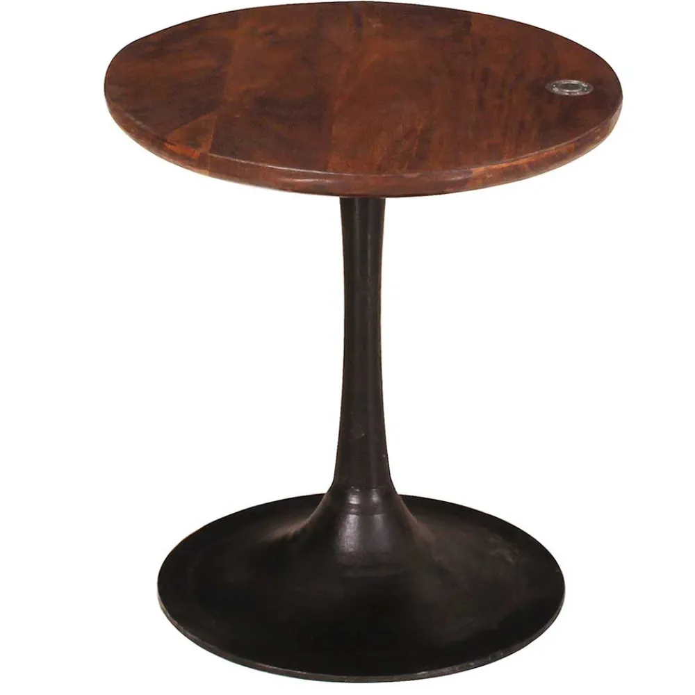 Wohnen Beistelltisch in Rund mit Trompetenfuß - Offia