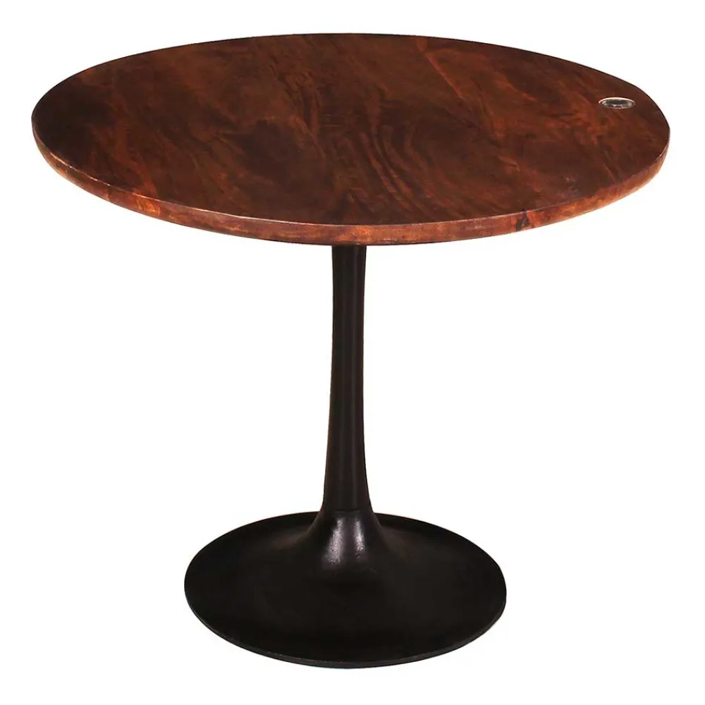 Wohnen Beistelltisch in Rund mit Trompetenfuß - Offia