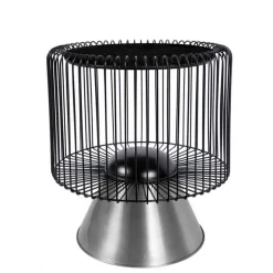 Wohnen Schwarze Möbel|Tische*Beistelltisch in Schwarz Marmorplatte - Davork