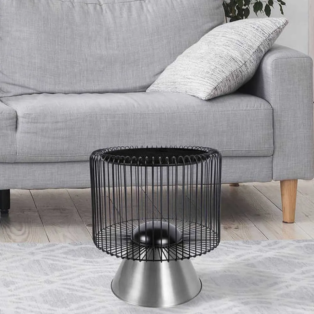 Wohnen Schwarze Möbel|Tische*Beistelltisch in Schwarz Marmorplatte - Davork