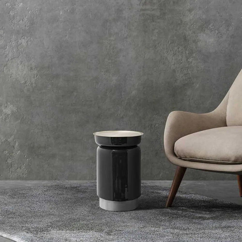 Wohnen Küchentische|Esszimmertische*Beistelltisch in Silber mit Anthrazit - Gulia