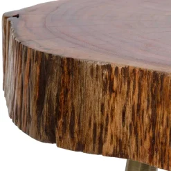 Wohnen Designermöbel|Telefontische*Beistelltisch mit Baumscheibe Platte - Sibyella