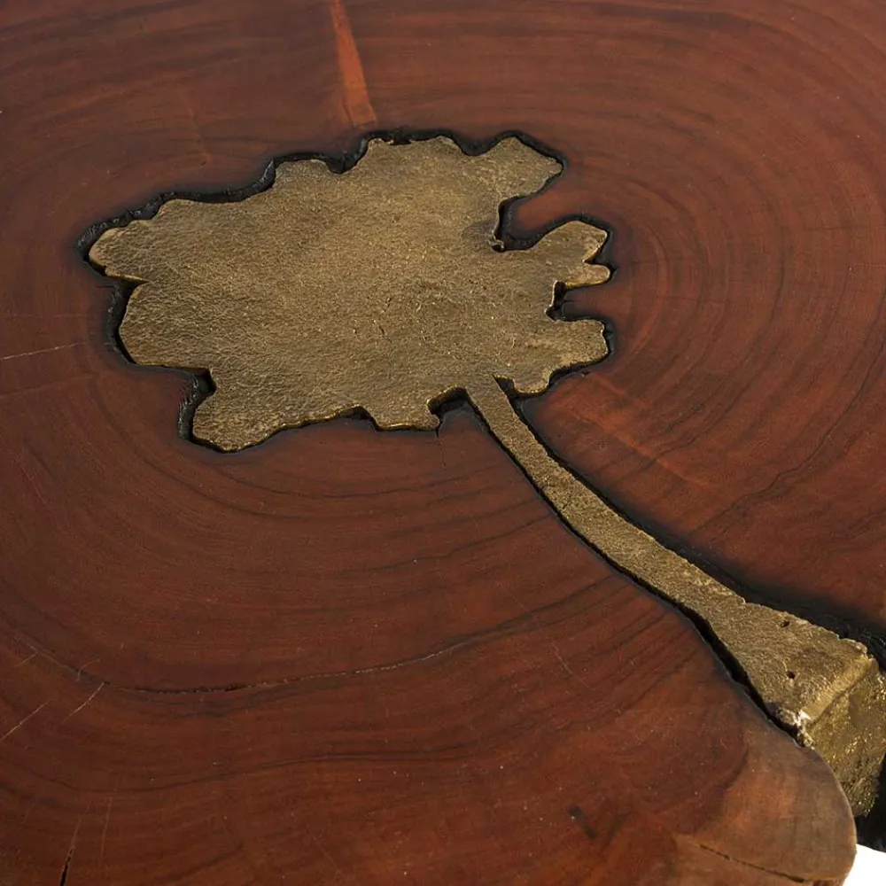 Wohnen Designermöbel|Telefontische*Beistelltisch mit Baumscheibe Platte - Sibyella