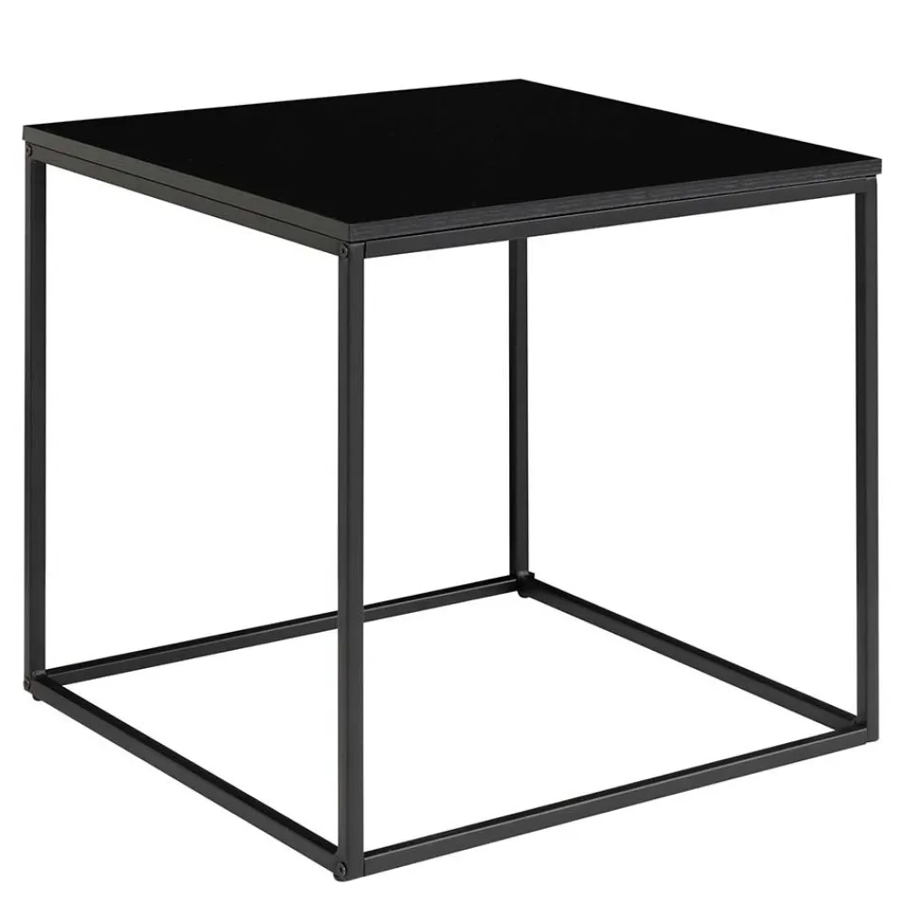 Wohnen Beistelltisch mit Bügelgestell in Schwarz - Espnoz