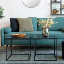 Wohnen Beistelltisch mit Bügelgestell in Schwarz - Espnoz