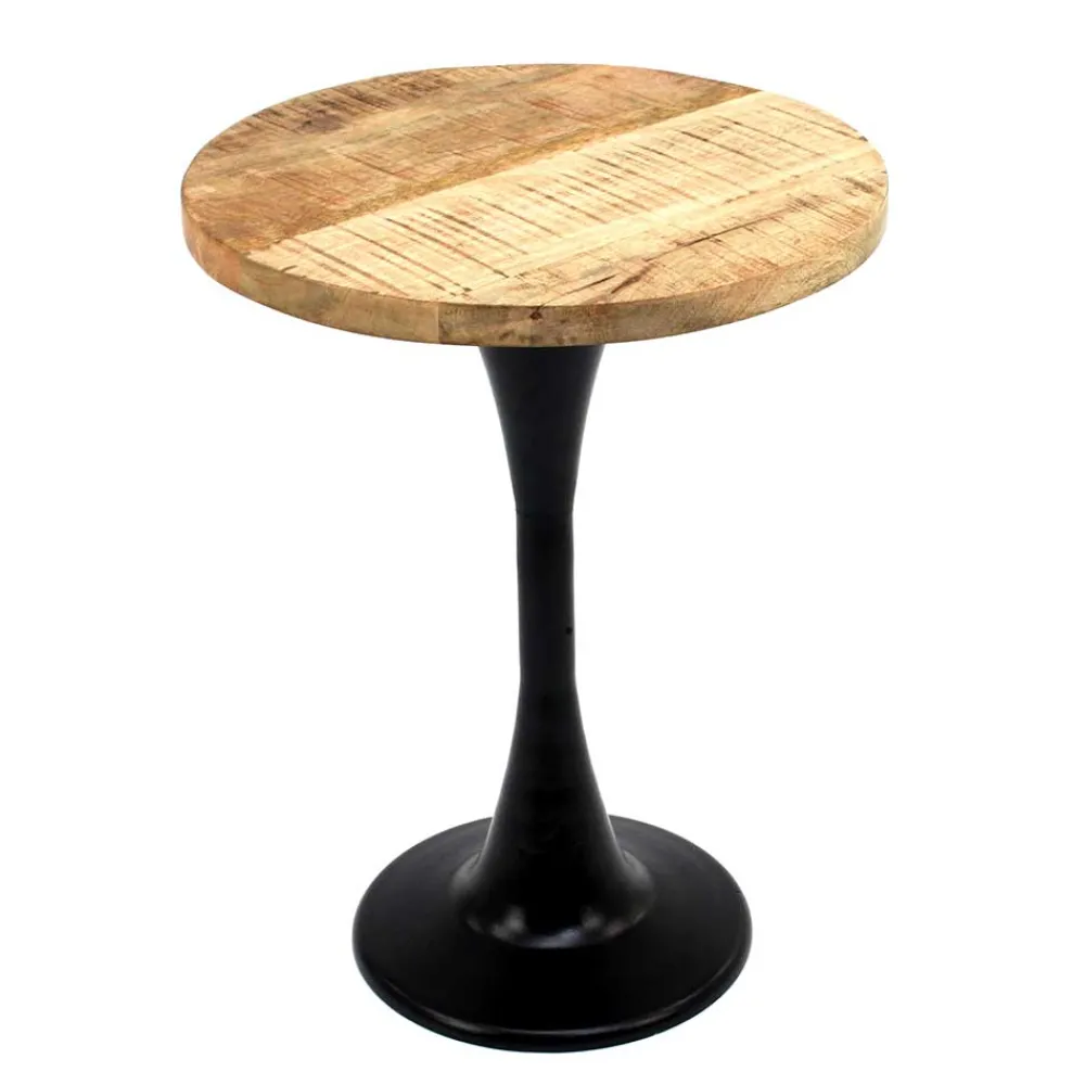 Wohnen Telefontische*Beistelltisch mit Gusseisen Trompetenfuß - Marilon