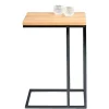 Wohnen Massivholzmöbel|Küchentische*Beistelltisch mit Wildeiche geölt Tanja & Metall Schwarz lackiert