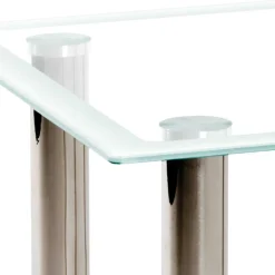 Wohnen Beistelltisch mit zwei Glasplatten 40x46x40 cm - Ubinus