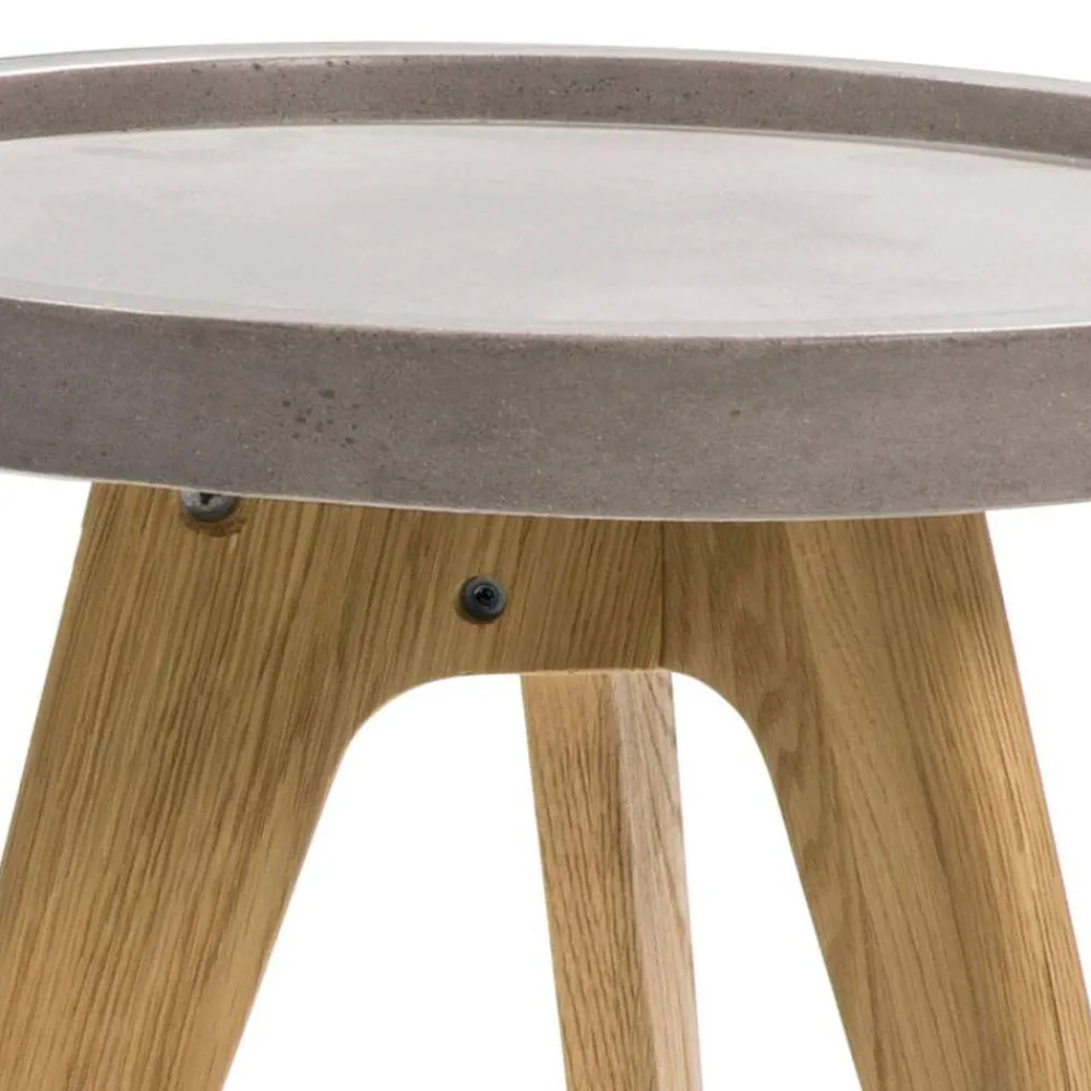 Wohnen Skandinavische Möbel|Couchtisch*Beistelltisch Nachttisch mit Beton Platte - Baselta