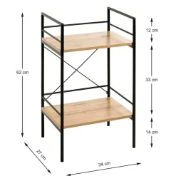Wohnen Beistelltisch Regal mit zwei Böden - Borads