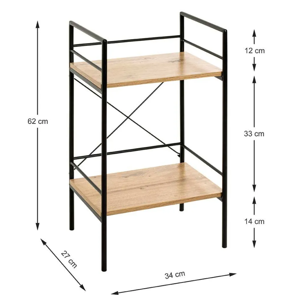 Wohnen Beistelltisch Regal mit zwei Böden - Borads