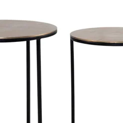 Wohnen Beistelltisch Trio in Gold - Simorica (dreiteilig)