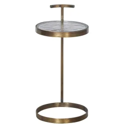 Wohnen Telefontische*Beistelltische mit Strukturglasplatte - Shearme (zweiteilig)