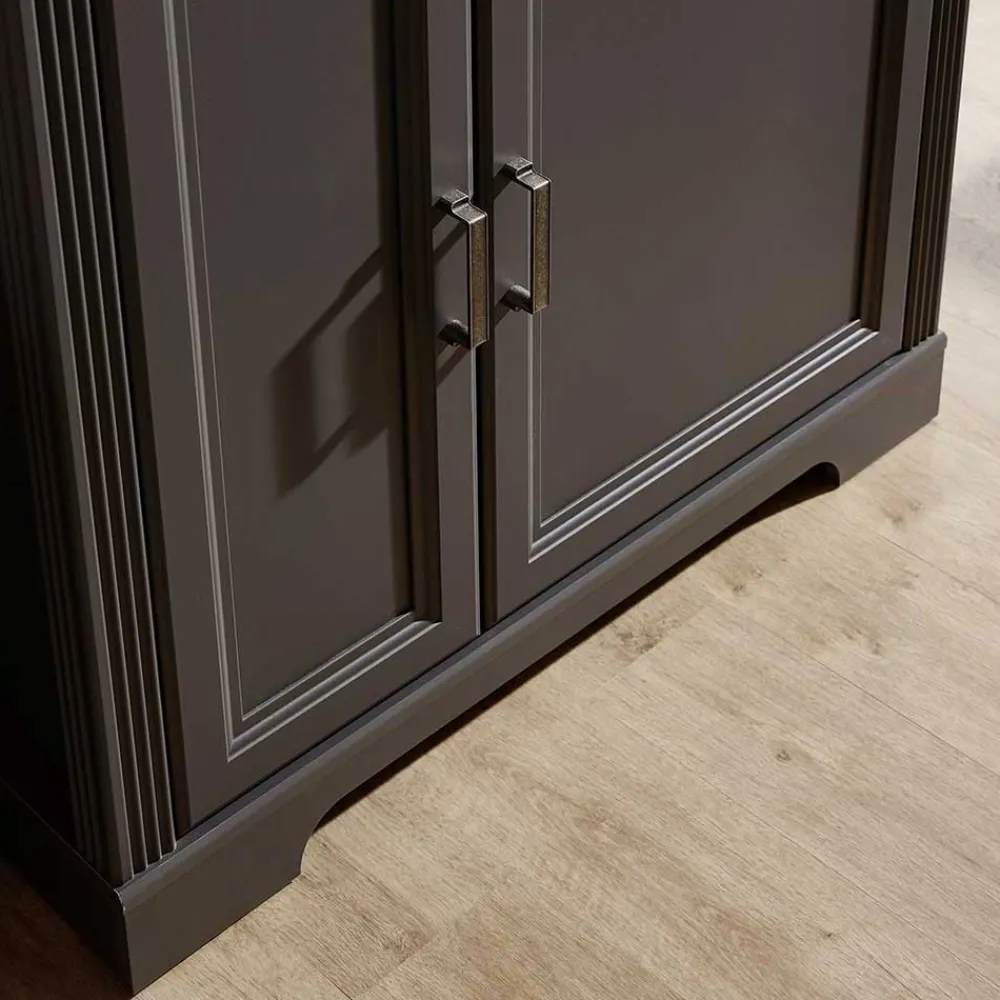 Wohnen Beleuchtete TV Wohnwand Landhaus - Thumbs (vierteilig)