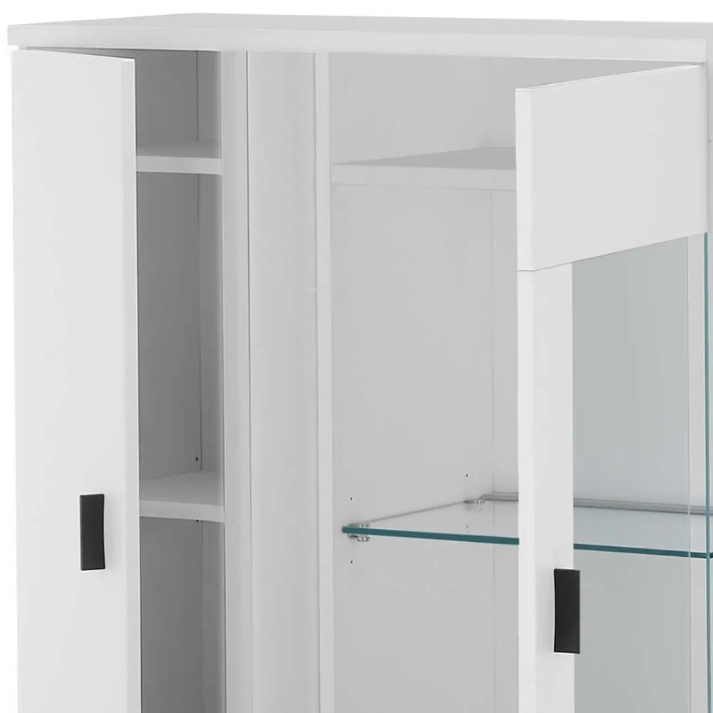 Wohnen Beleuchteter Vitrinenschrank 125 cm hoch - Tirol