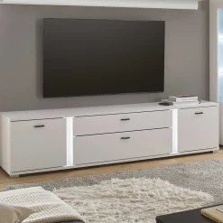 Wohnen Tv & Hifi-Möbel|Tv & Hifi-Möbel*Beleuchtetes TV-Lowboard in Weiß - Tirol